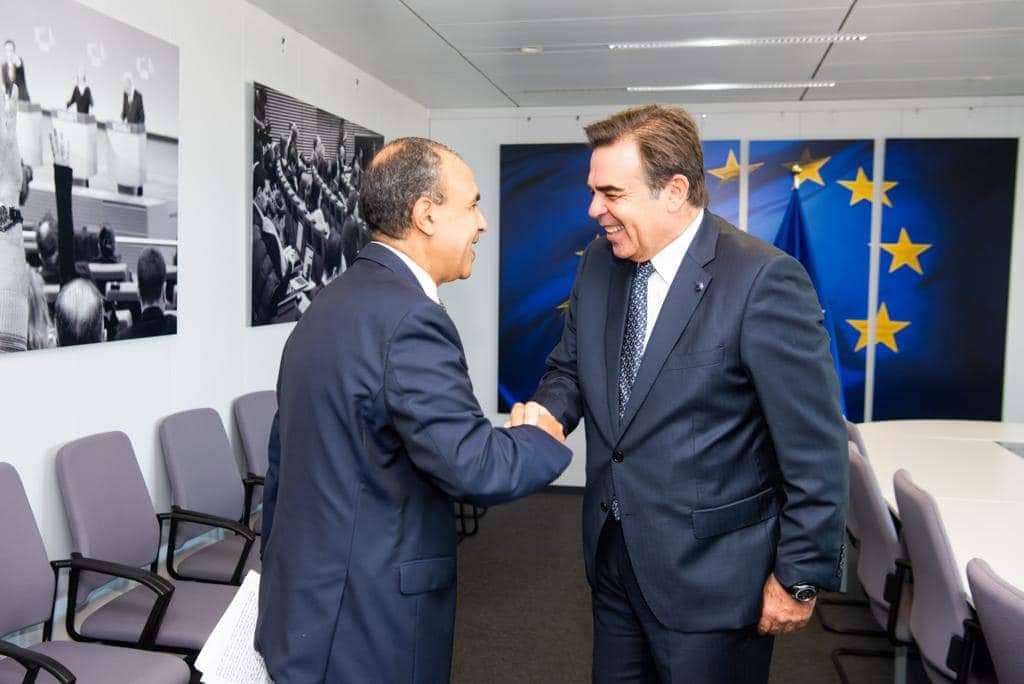 سفير مصر لدى الاتحاد الأوروبي يفتح ملفات الهجرة مع نائب رئيسة المفوضية