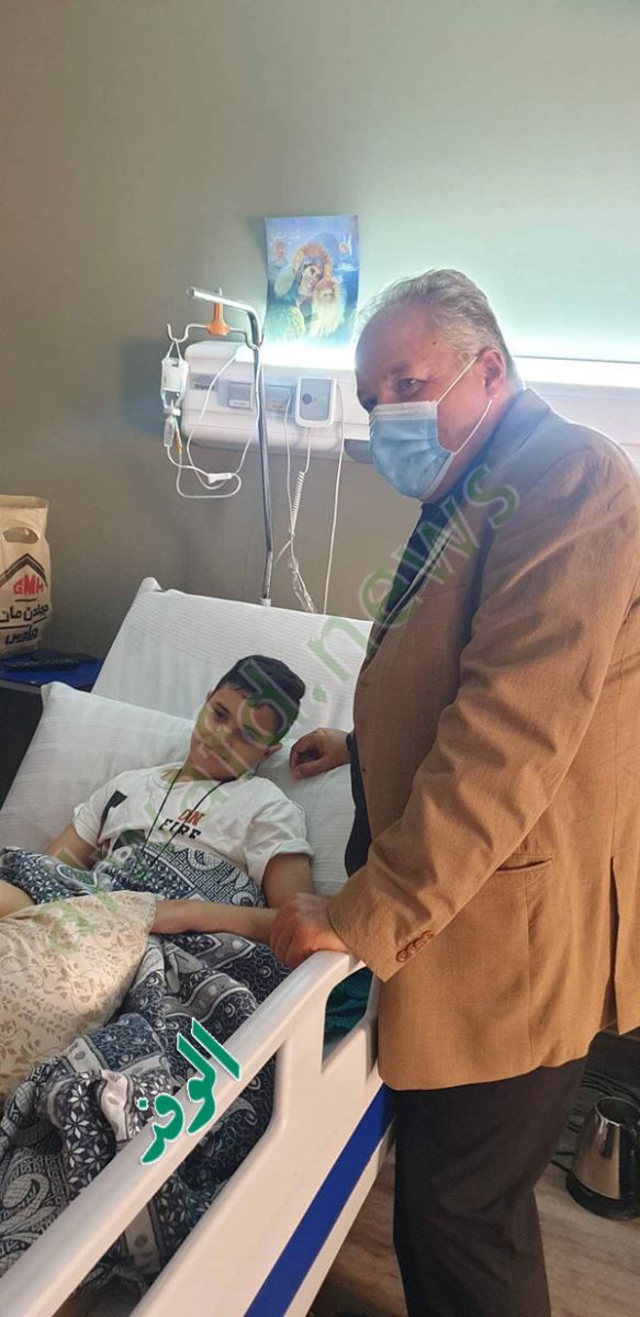 خروج الطفلة مارينا إحدى مصابات حريق كنيسة أبو سيفين من المستشفى (صور)