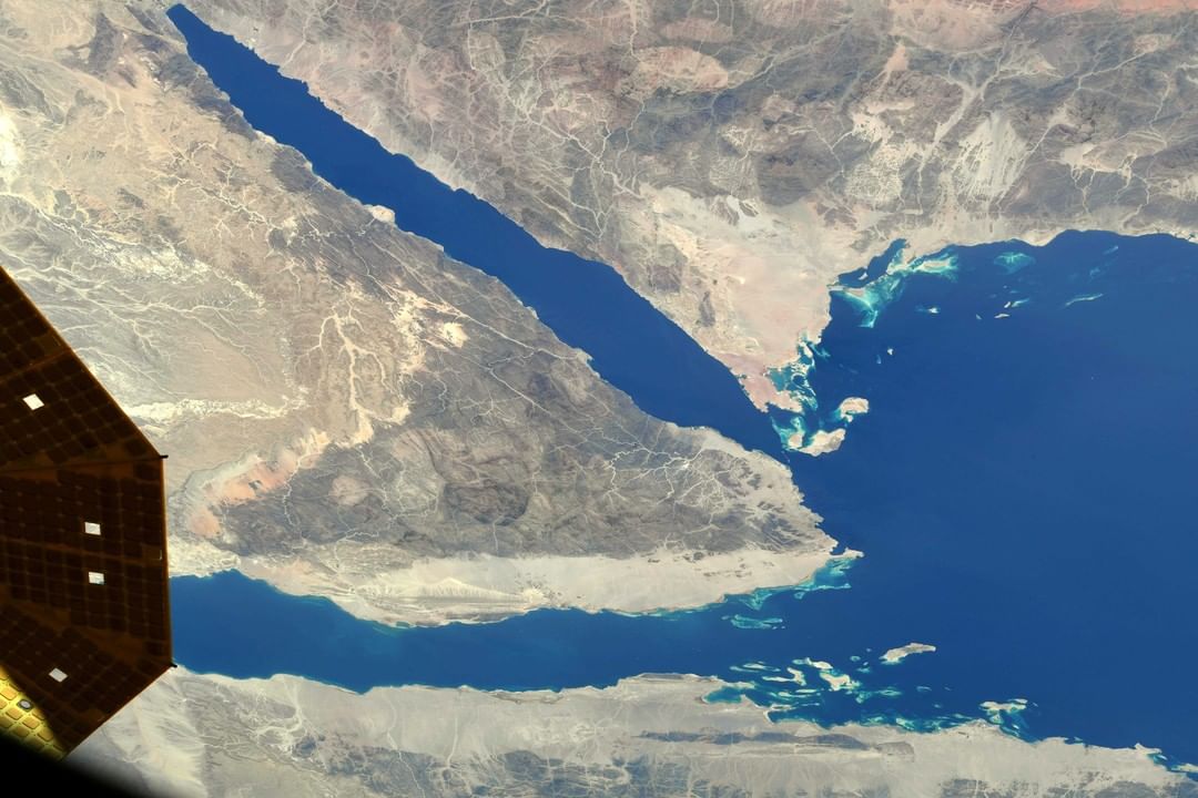 شبة جزيرة سيناء من الفضاء 