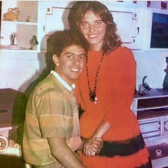 الفنانة المعتزلة نسرين وزوجها الممثل محسن محي الدين