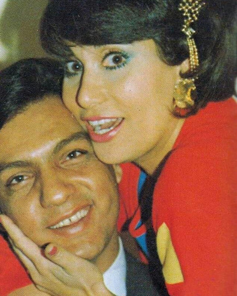سعاد نصر وزوجها