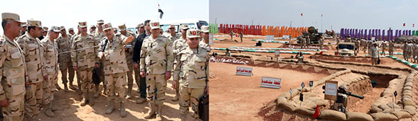 رئيس الأركان يشهد بيانًا عمليًا للتكتيكات الصغرى لإحدى تشكيلات الجيش الثاني