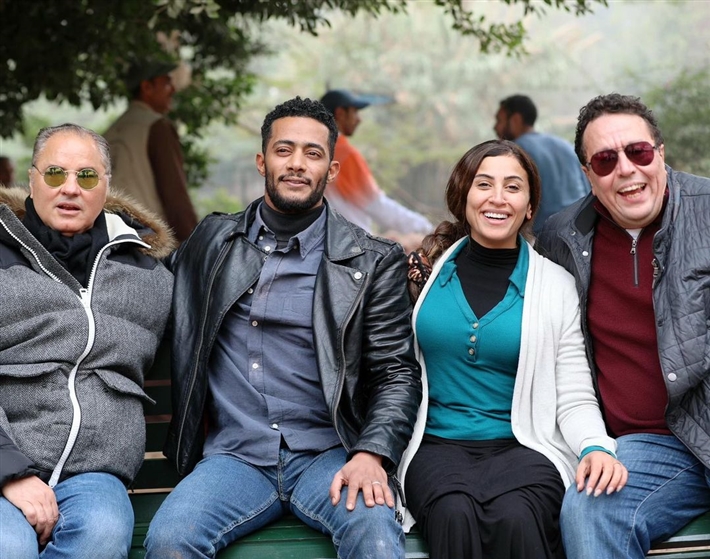 محمد رمضان ودينا الشربيني من كواليس تصوير مسلسل المشوار