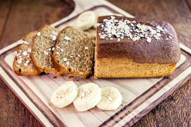 كيكة بالموز والشوفان