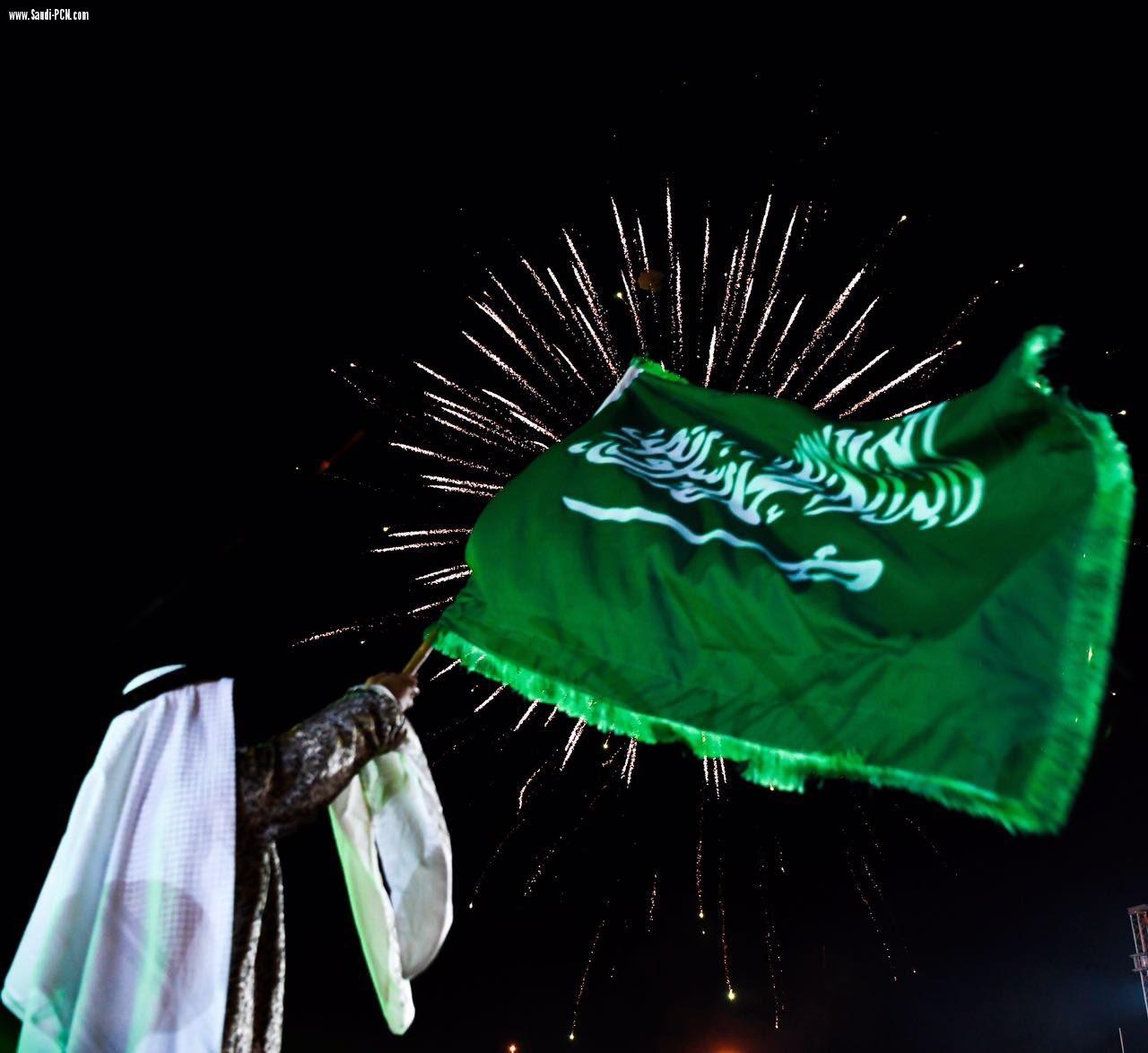 احتفالات جدة باليوم الوطني للمملكة العربية السعودية