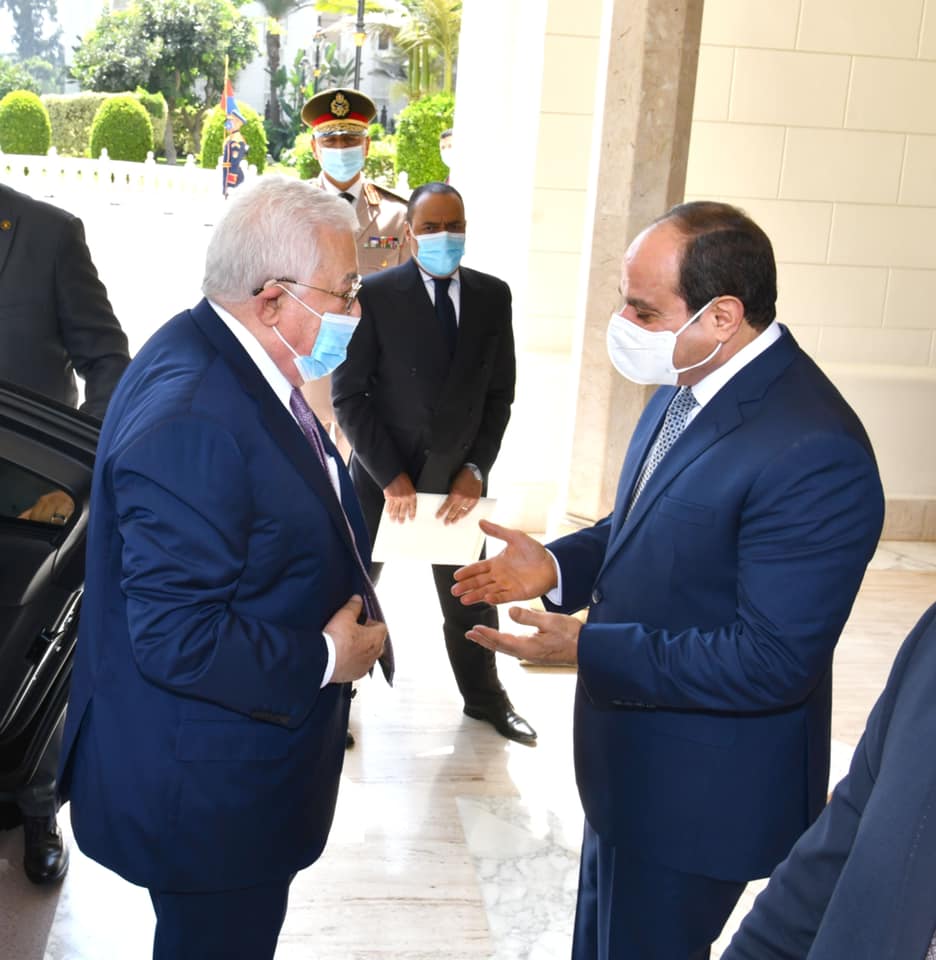 الرئيس عبدالفتاح السيسي والرئيس الفلسطيني