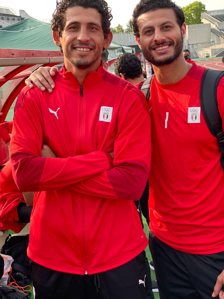 محمد الشناوي وأحمد حجازي مع منتخب مصر الأوليمبي