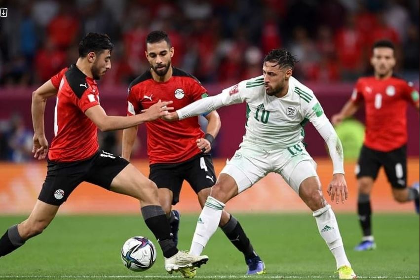 مباراة مصر والجزائر في كأس العرب
