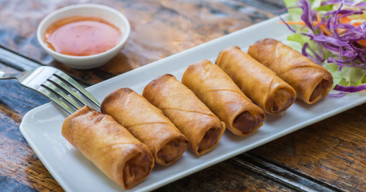 سبرنج رول بالخضار