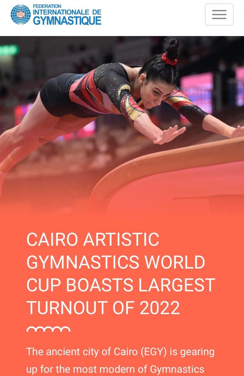 موقع الاتحاد الدولي للجمباز