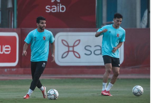 جانب من تدريبات الأهلي اليوم