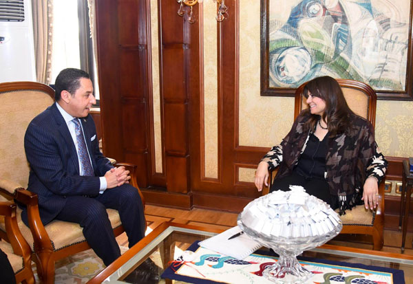 وزيرة الهجرة تناقش مع عالم مصري بالخارج تطوير ملف البحوث الطبية والجينية