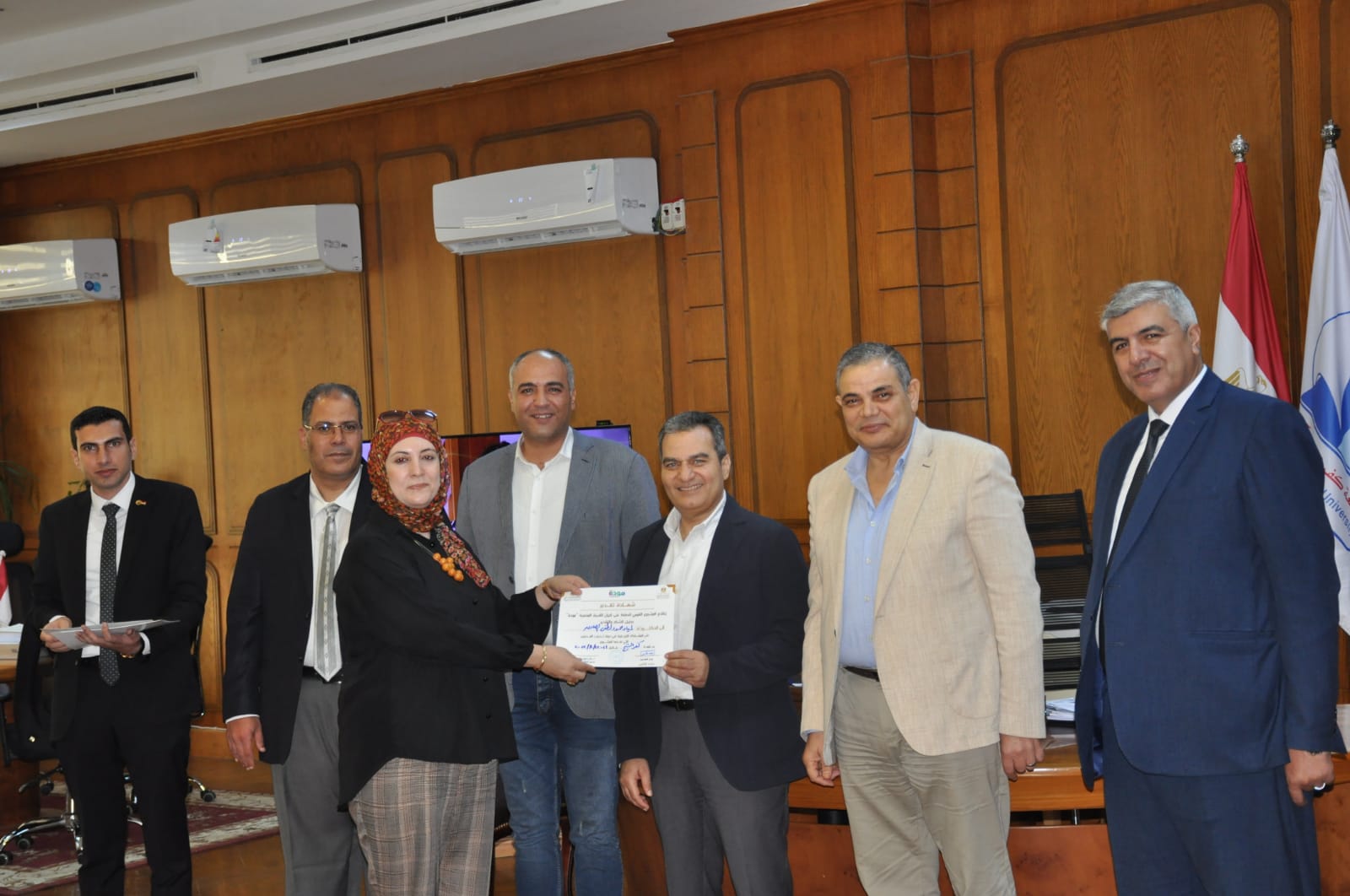 رئيس جامعة كفرالشيخ يشهد حفل ختام البرنامج التدريبي لإعداد المدربين"مودة"