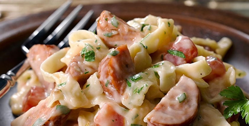 مكرونة بالسوسيس