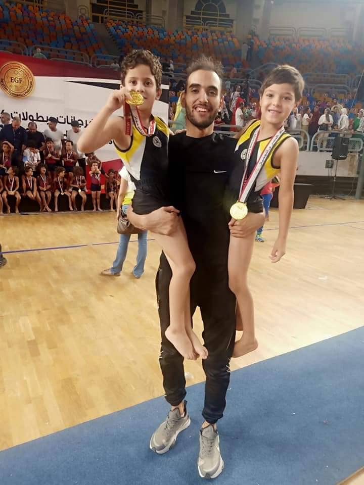 محمد حامد والبراء الحارث يفوزون بذهبية بطولة الجمهورية للجمباز