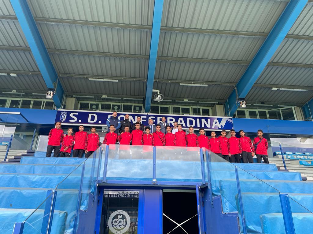 بعثة إنبي مع رئيس النادي الإسباني