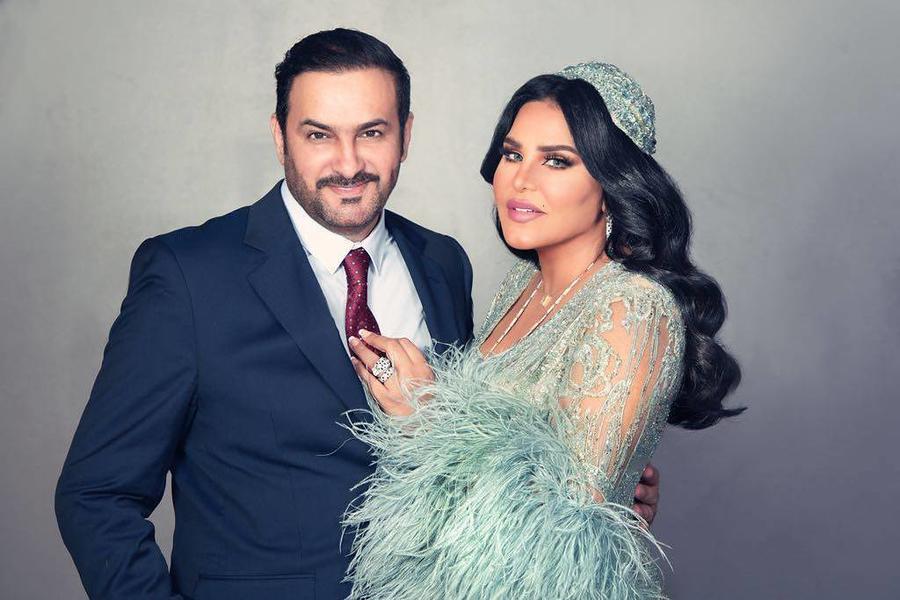 أحلام وزوجها مبارك الهاجري