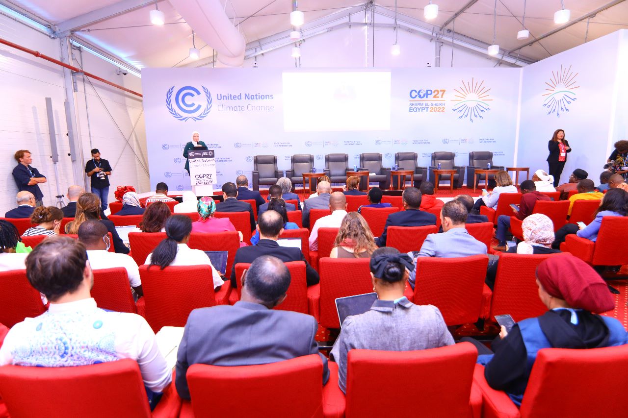 وزيرة التضامن الاجتماعي في قمة المناخ