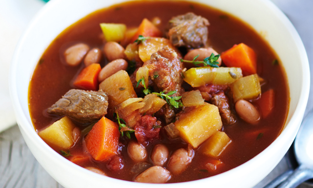 شوربة اللحم بالخضار