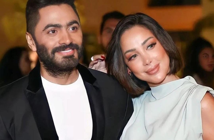 تامر حسني وبسمة بوسيل