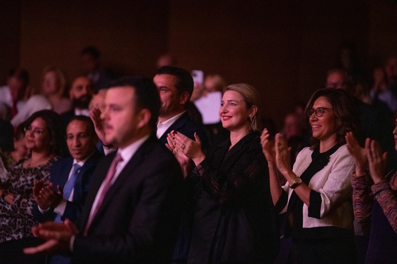 وزيرة الثقافة فى حفل السوبرانو المصرية أميرة سليم