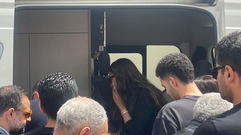 جنازة والد دينا الشربيني