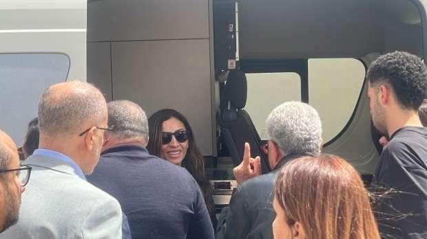 جنازة والد دينا الشربيني