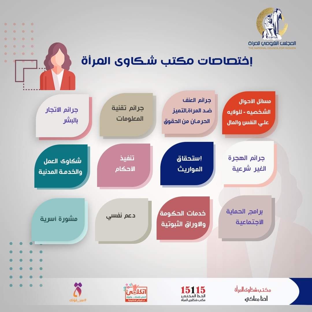 اختصاصات مكتي شكتوى المراة