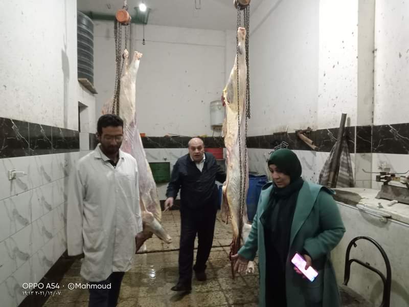 ضبط 380 كيلو لحمة مصابة بالحمى القلاعية 