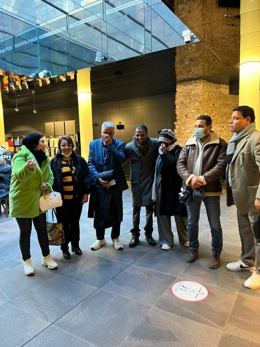 المصريون في إيطاليا يختتمون 2021 بزيارة إلى المتحف المصري بتورينو.. صور