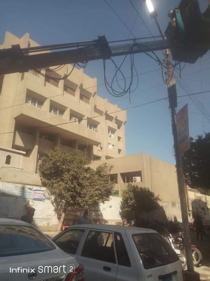 اعمال رفع كفاءة اعمدة الانارة 