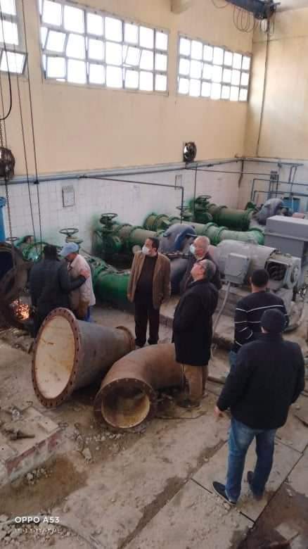 رئيس مياه دمياط يتابع مشروعات المبادرة الرئاسية