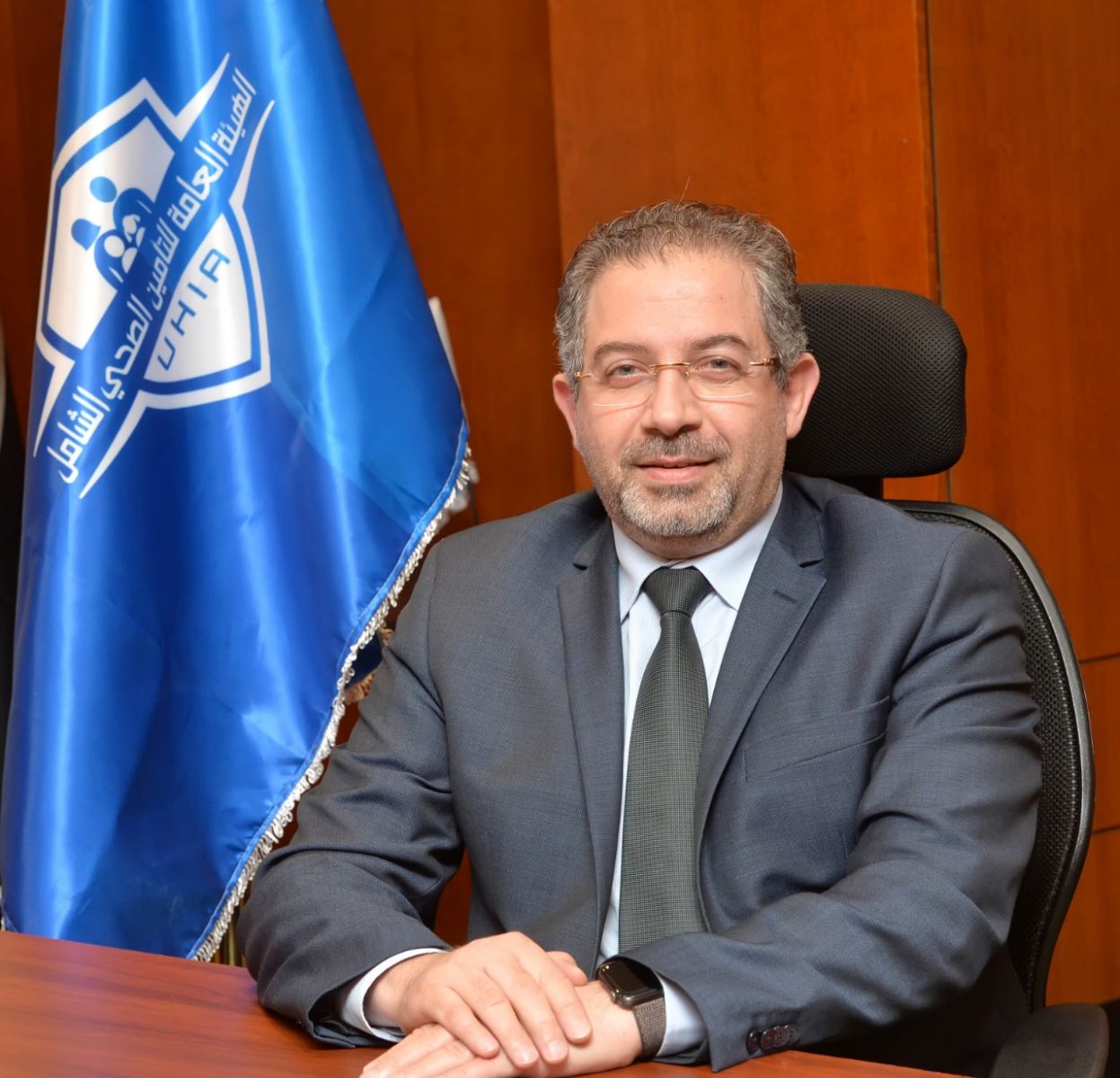 حسام صادق المدير التنفيذى للهيئة العامة للتأمين الصحى الشامل