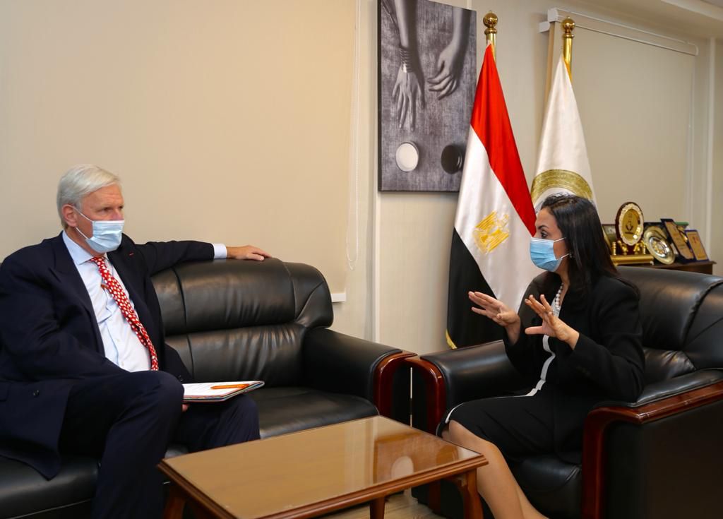 مايا مرسي تستقبل سفير هولندا في القاهرة