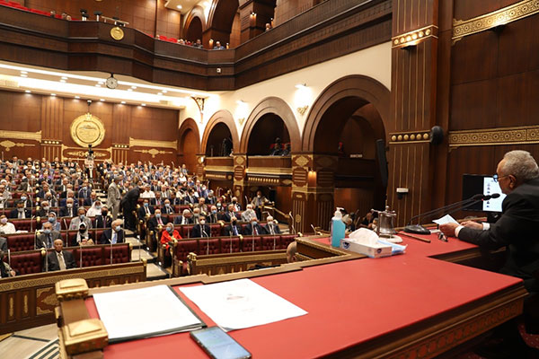 المستشار بهاء أبو شقة- وكيل مجلس الشيوخ