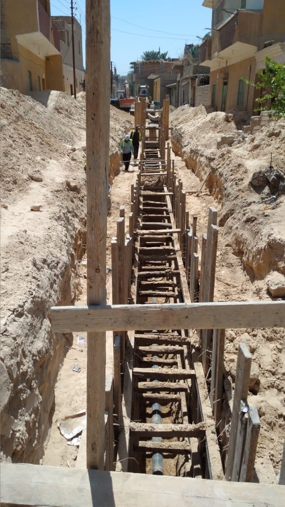 مد وتدعيم  شبكات مياه الشرب