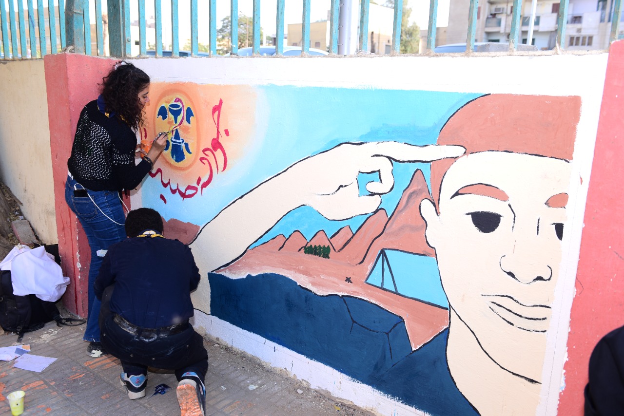 تمريض سوهاج تحصد المركز الأول فى مسابقة الرسم على الأسفلت