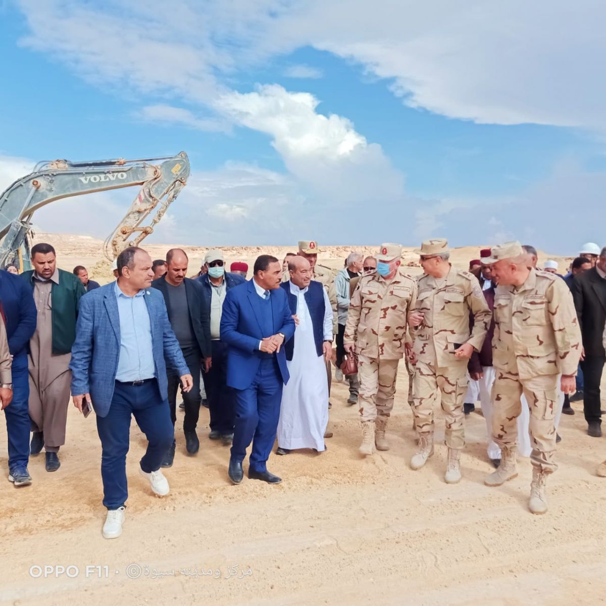 وضع حجر الأساس لأول قناة مفتوحة لنقل مياة الصرف الزراعى خارج سيوة