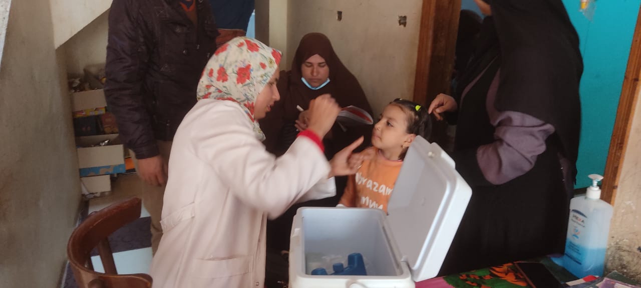 إنطلاق حملة التطعيم ضد شلل الأطفال في المنوفية