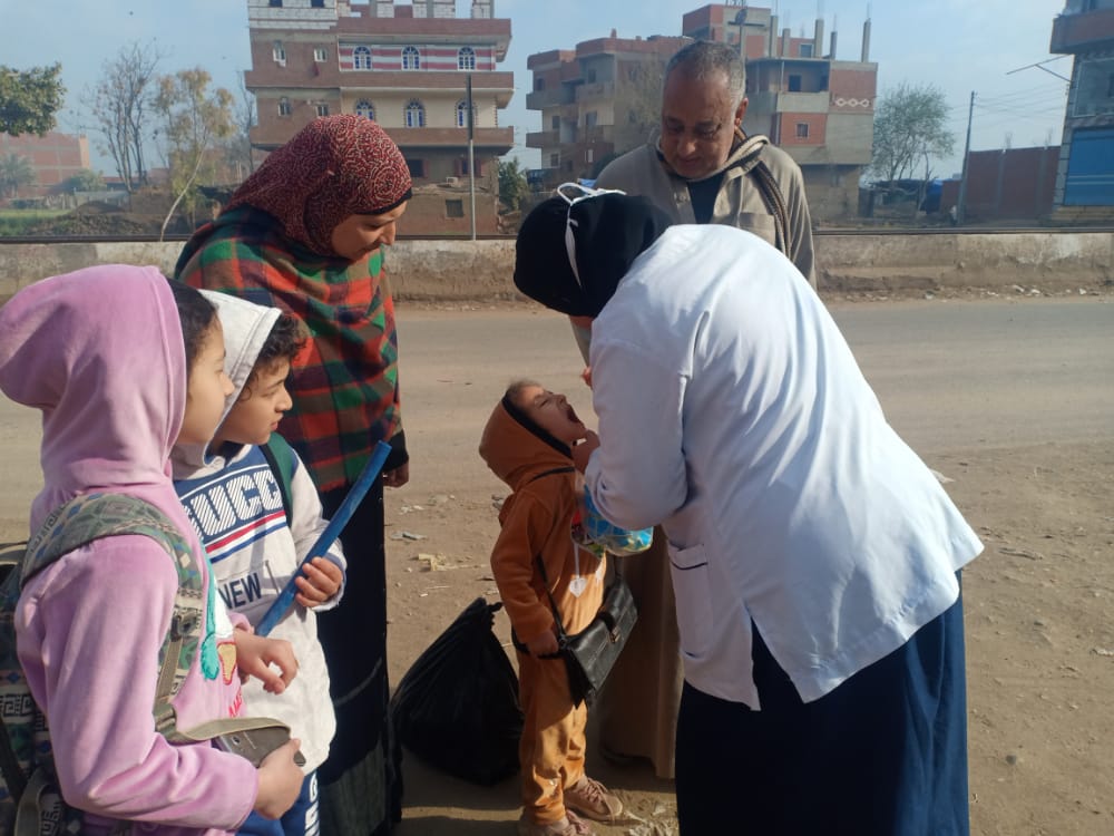 إنطلاق حملة التطعيم ضد شلل الأطفال في المنوفية