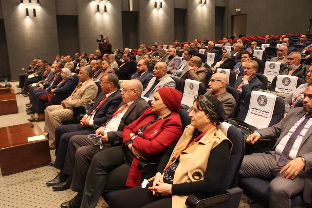 الدكتور محمد معيط وزير المالية خلال عمومية النقابة العامة للمالية والضرائب والجمارك 