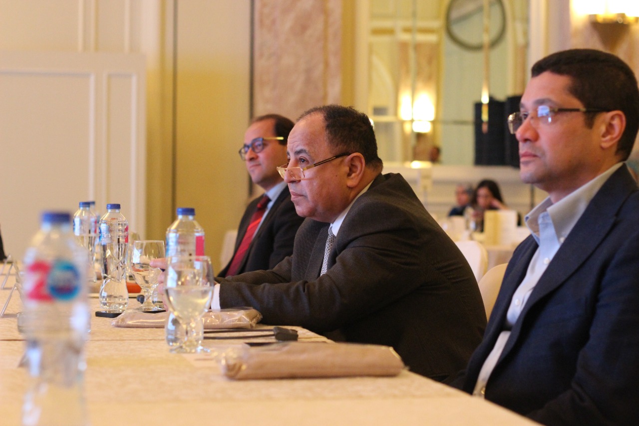 الدكتور محمد معيط وزير المالية خلال الاحتفال بإطلاق أول سندات مصرية بأسواق المال اليابانية 