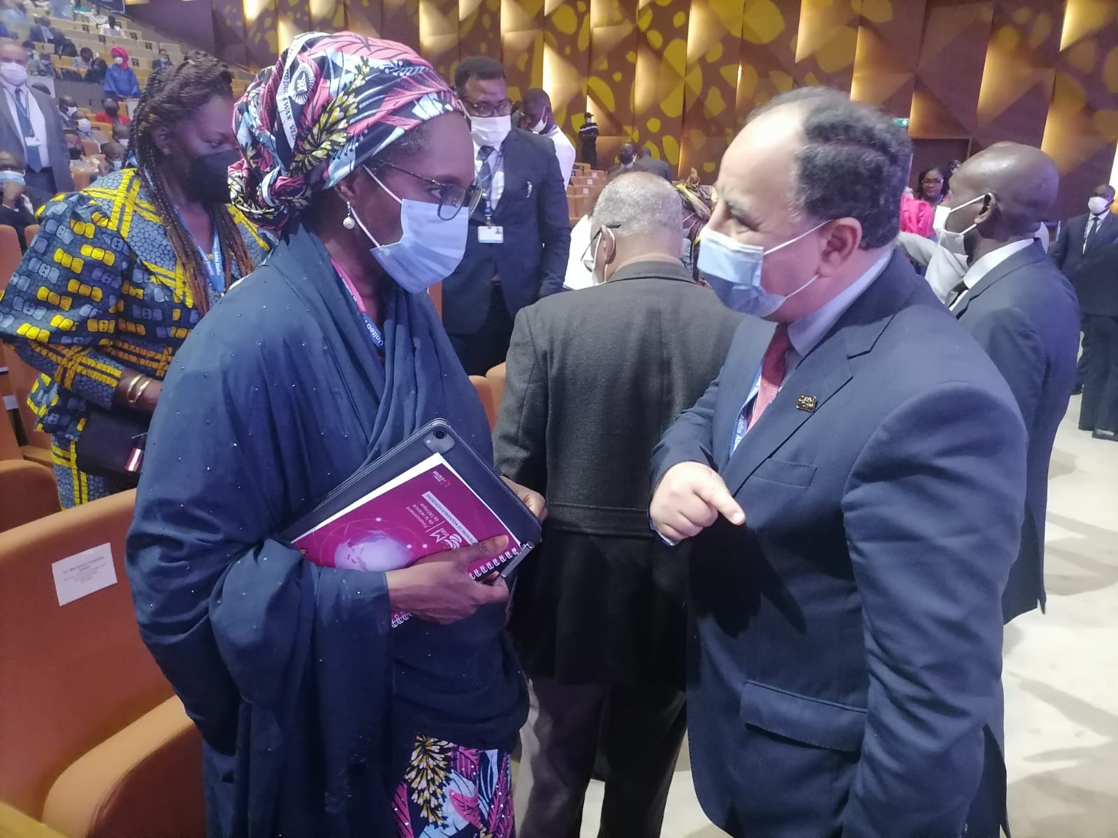 الدكتور محمد معيط مع وزراء المالية الأفارقة 