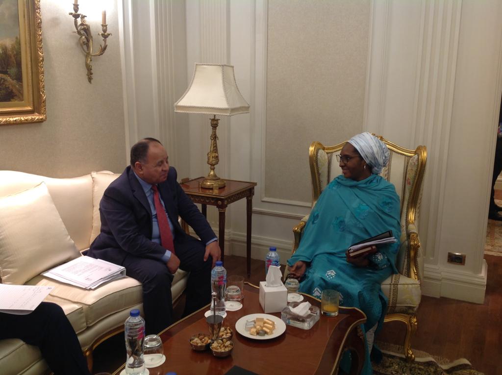 د. محمد معيط وزير المالية خلال منتدى مصر للتعاون الدولي والتمويل الإنمائي واجتماع وزراء المالية والاقتصاد والبيئة الأفارقة