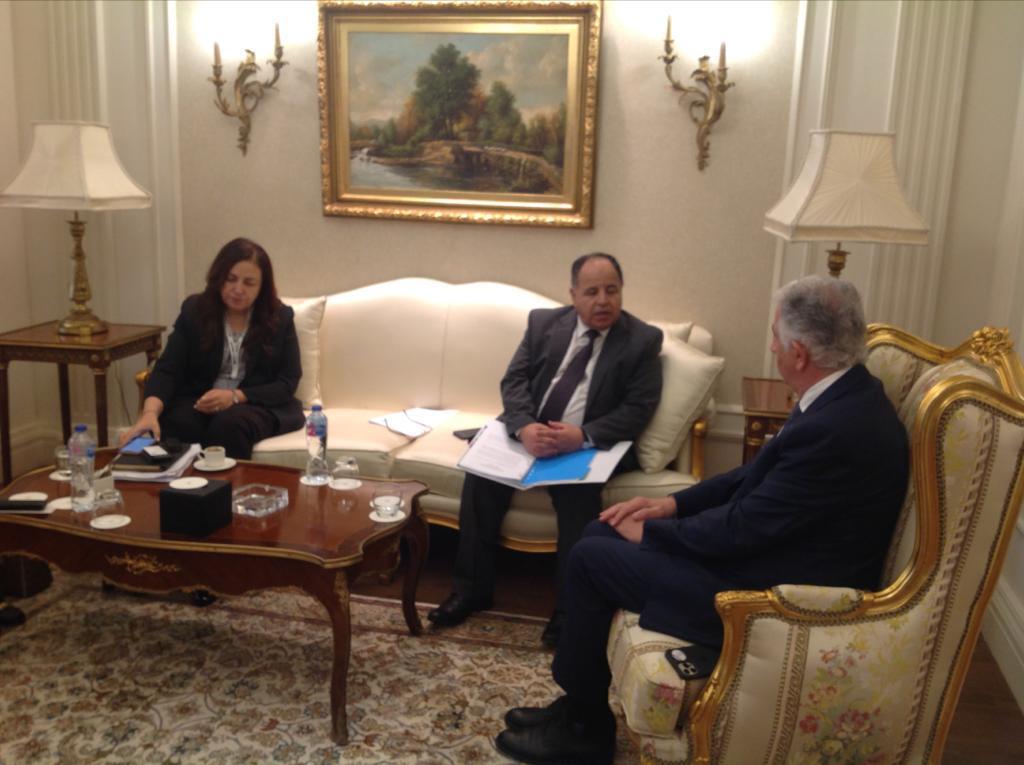 وزير المالية فى لقائه مع الرئيس التنفيذى للمؤسسة الدولية الإسلامية لتمويل التجارة