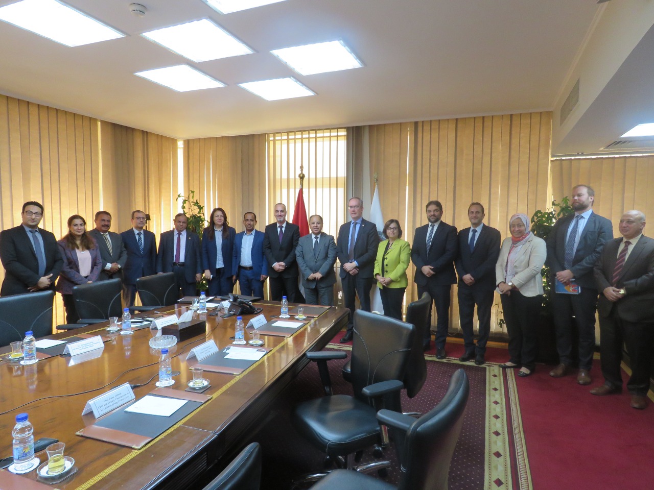 الدكتور محمد معيط وزير المالية خلال لقائه مع السفير السويدى