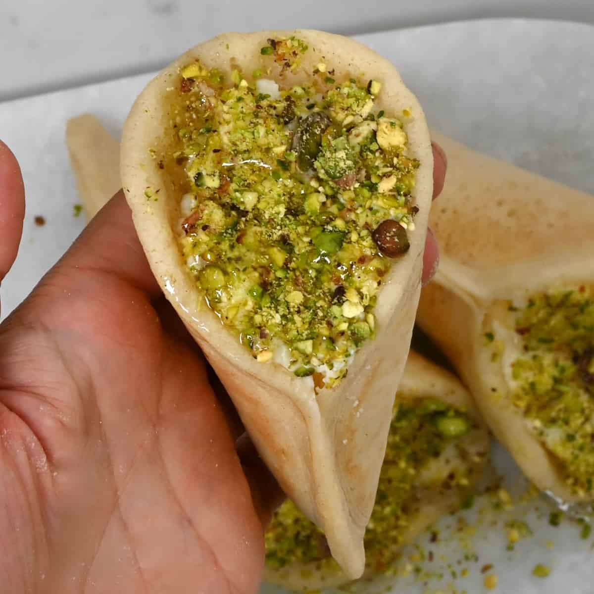 قطايف بالكريمة 