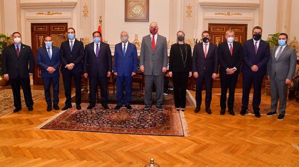 رئيس مجلس النواب يستقبل  رئيس وزراء ألبانيا