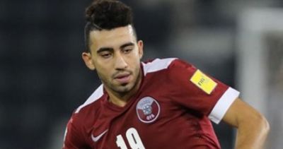 عبدالرحمن محمد مصطفي لاعب مصري مجنس بقائمة قطر أمام مصر