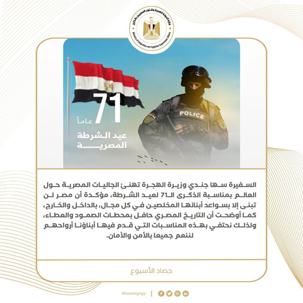 حصاد نشاط وزارة الهجرة خلال أسبوع (انفوجراف)